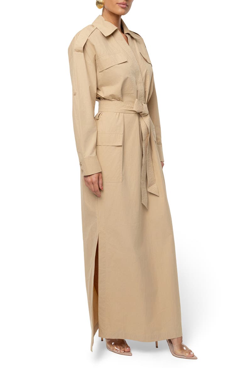 Harbor Shore Maxi Shirtdress, Alternate, color, BEIGE