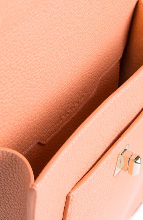Shop Akris Small Anouk Leather Crossbody Bag In Salmone
