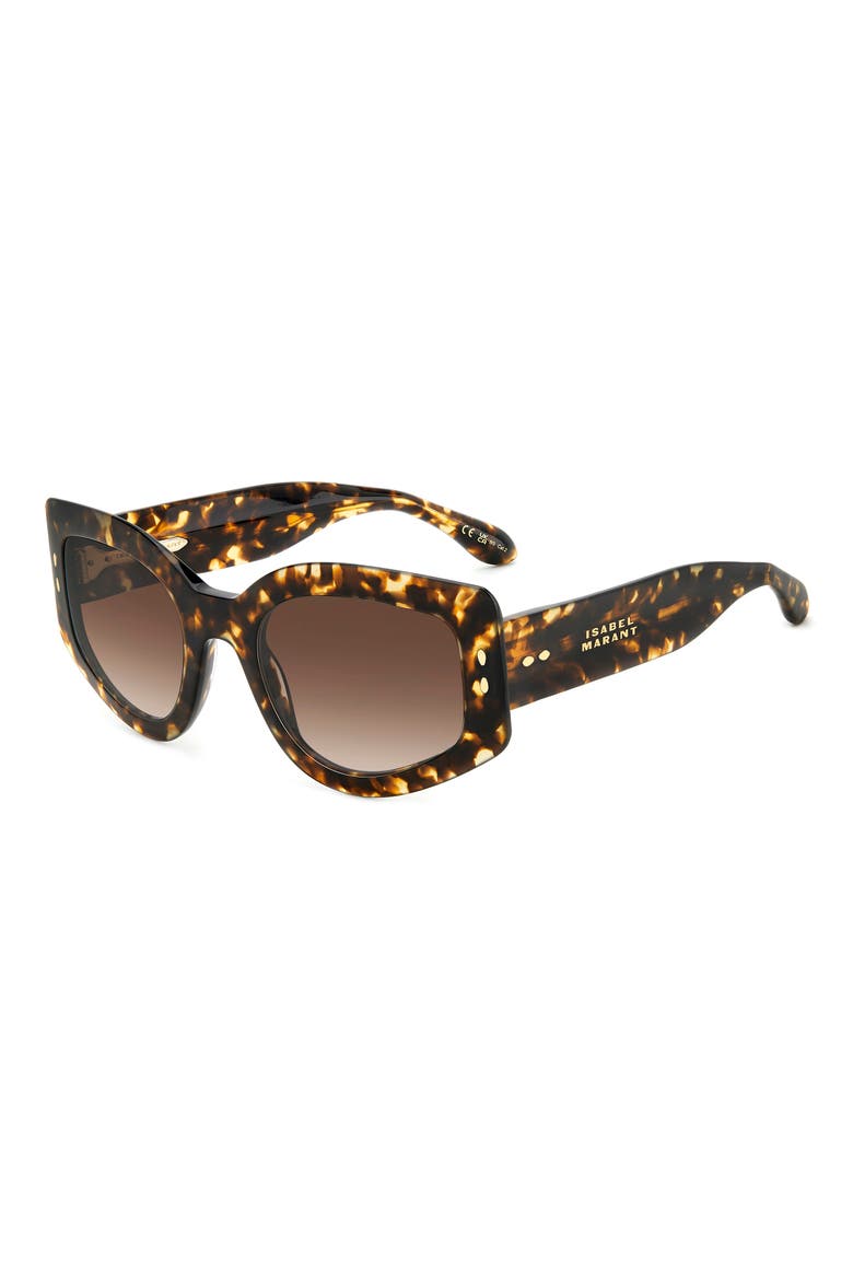 54mm Gradient Cat Eye Sunglasses, Alternate, color, 0086-HA
