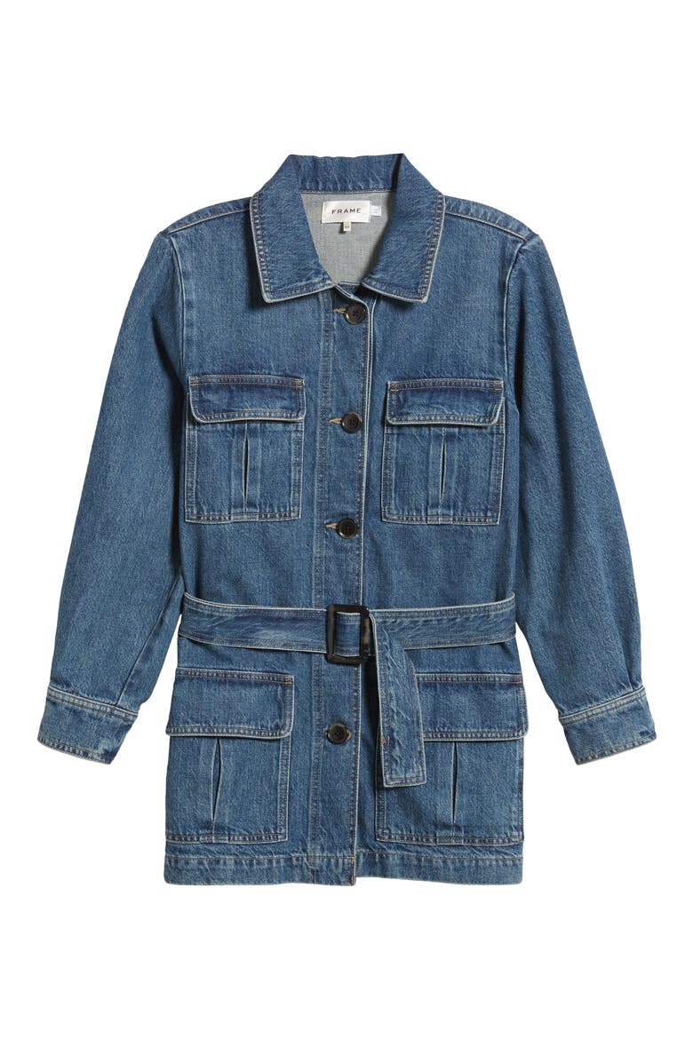 Safari Belted Denim Jacket (Women) | Nordstrom
