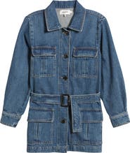 FRAME Safari Belted Denim Jacket
