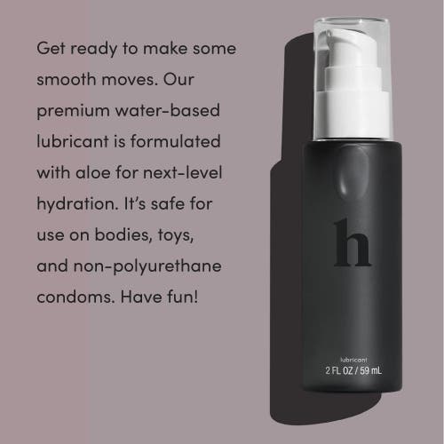Hims & Hers Glide Premium Lubricant Water Based, Aloe & Green Tea Infused, Hydrating, Ph Balanced, N In White