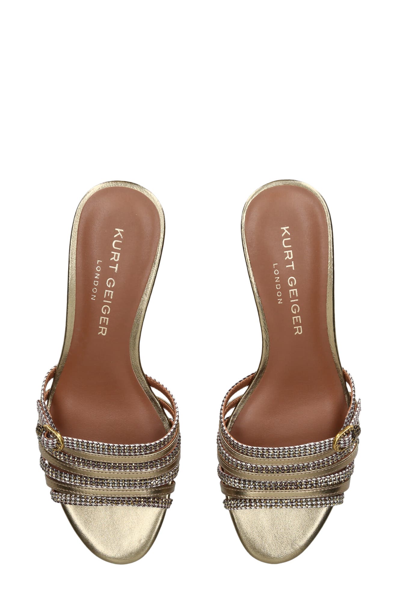 Kurt Geiger London Pierra Wedge Slide Sandal, Alternate, color, Dark Beige