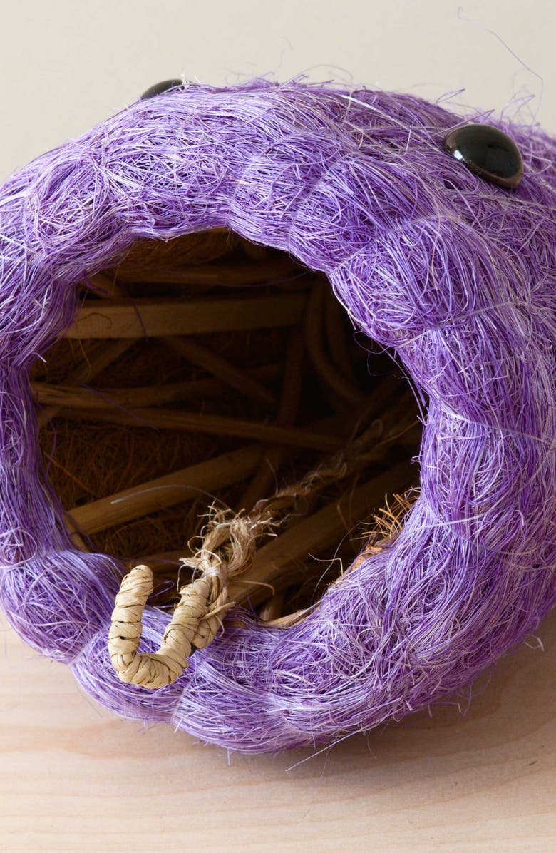 LIKHA Coco Coir Hanging Planter for Air Plants, Alternate, color, Purple