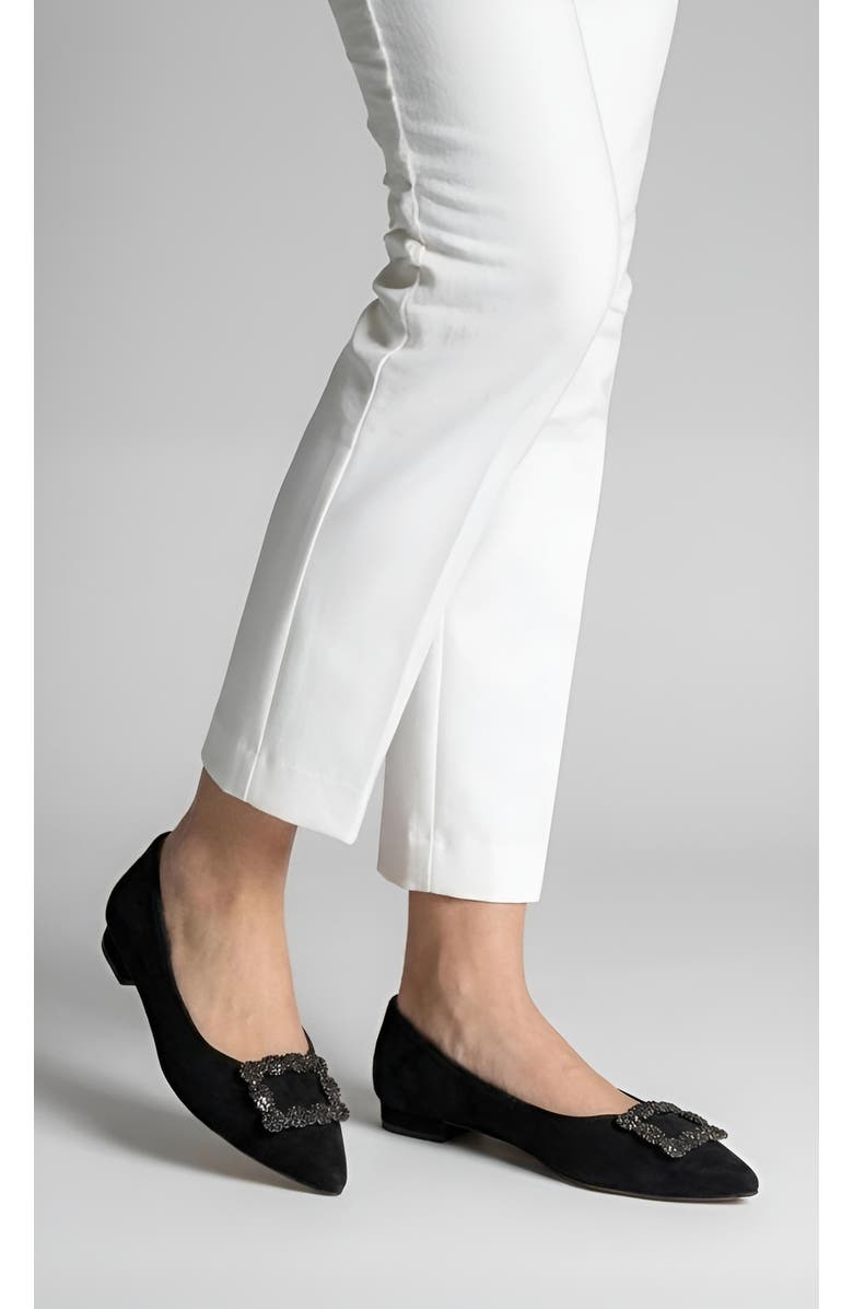 Menina Step Tiara Noir Flat, Alternate, color, Black