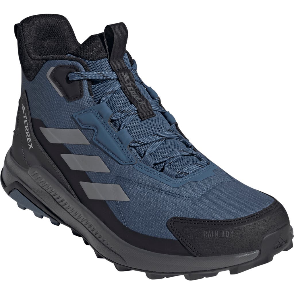 Adidas Originals Adidas Terrex Anylander Mid R.rdy Waterproof Hiking Boot In Wonder Steel/grey/black