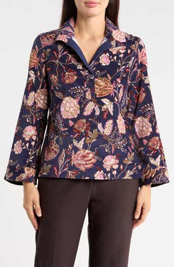 Exquisite Bloom Corduroy Top