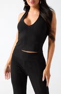 GUESS Joey V-Neck Halter Top