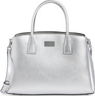 Kate Spade New York serena metallic top handle bag