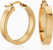 Oradina 14K Gold Forever Hoops