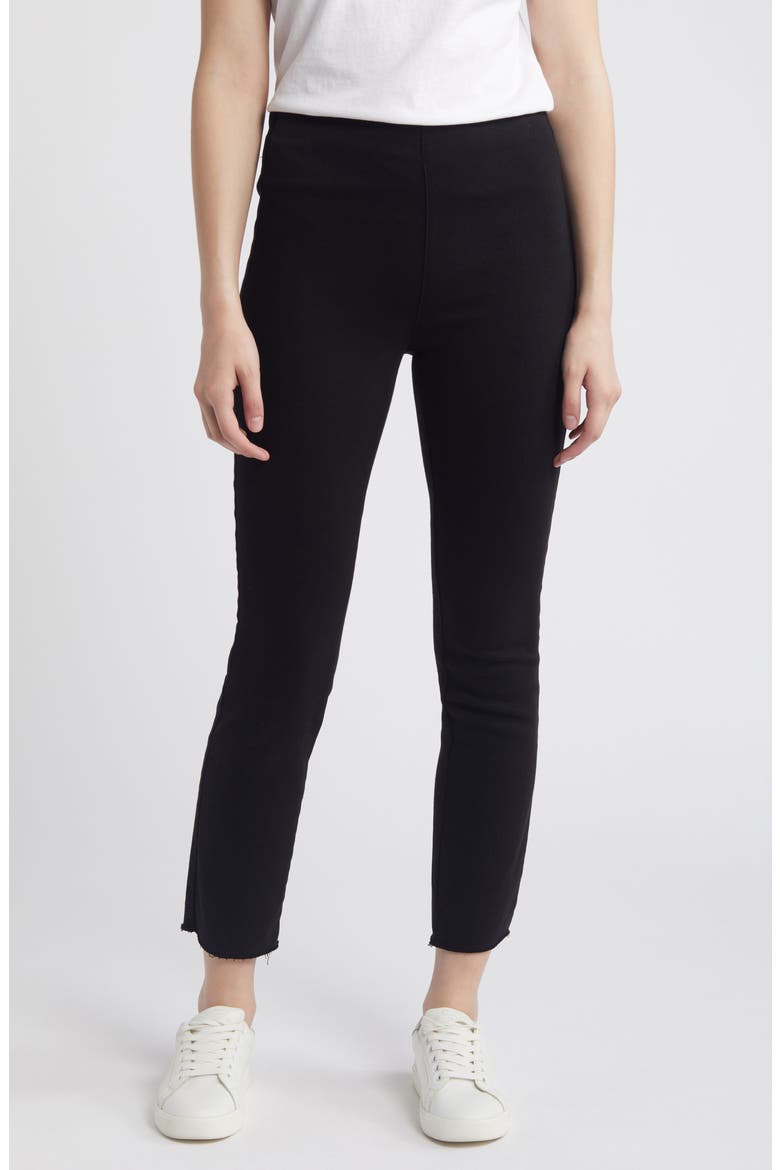 Derry Illusion Pull-On Pants, Main, color, BLACK