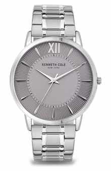 Three Hand Quartz Bracelet Watch, 44mm