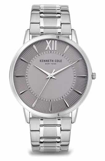 Three Hand Quartz Bracelet Watch, 44mm
