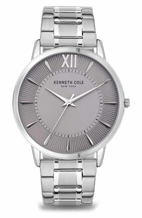 Three Hand Quartz Bracelet Watch, 44mm