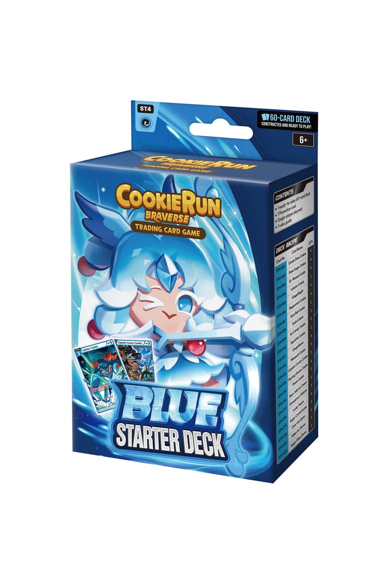 CookieRun Braverse Trading Card Game, Starter Deck Blue, Flexible Game Play, Alternate, color, Multicolored