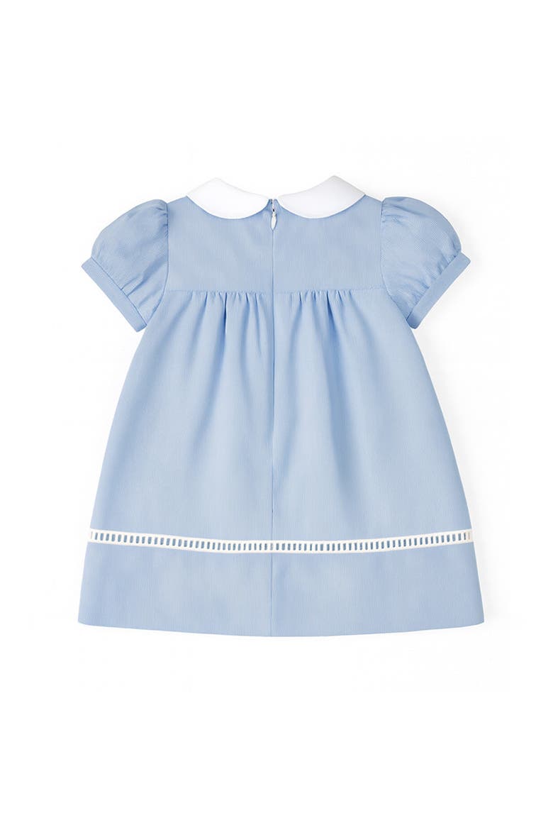 Pincord Dress With Flowers, Alternate, color, Blue/White