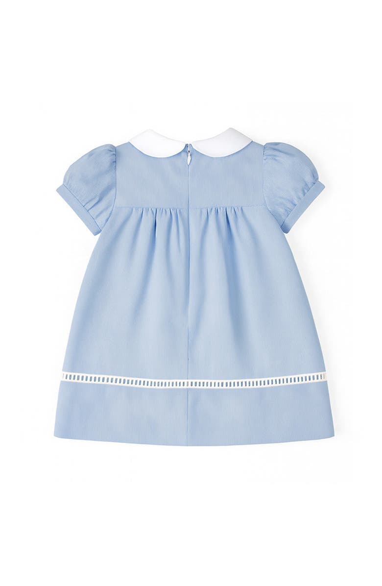 Florence Eiseman Pincord Dress With Flowers, Alternate, color, Blue/White