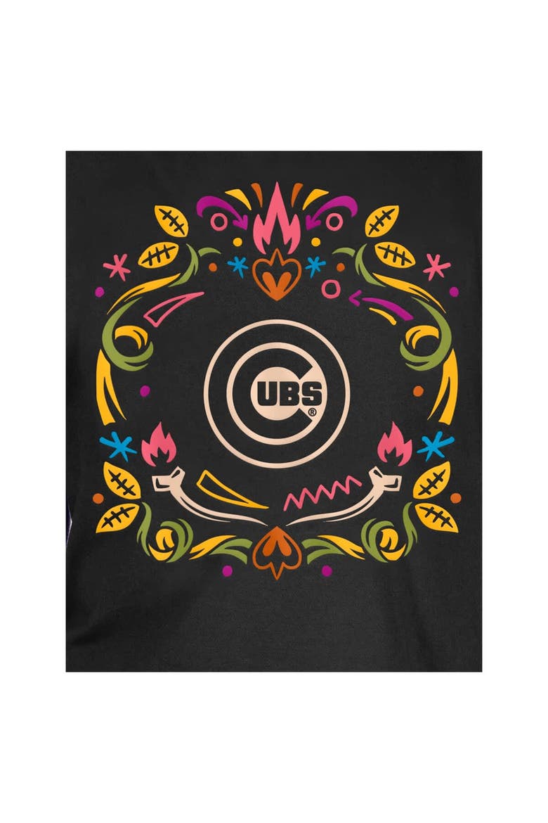 Youth New Era Black Chicago Cubs Día de los Muertos T-Shirt, Alternate, color, Black
