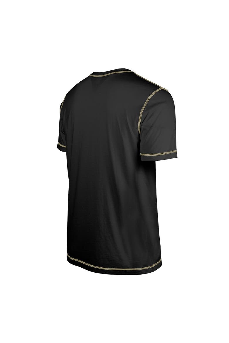 Men's New Era  Black New Orleans Saints Third Down Puff Print T-Shirt, Alternate, color, Black