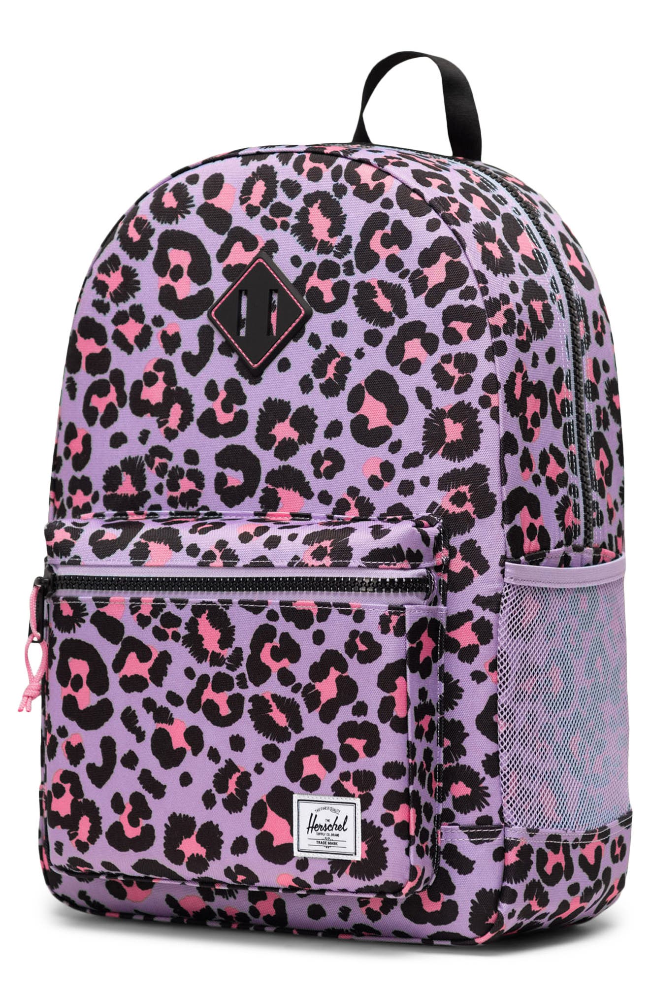 Herschel Supply Co. Kids' Heritage Youth Backpack, Alternate, color, Scribble Leopard Sachet Pink