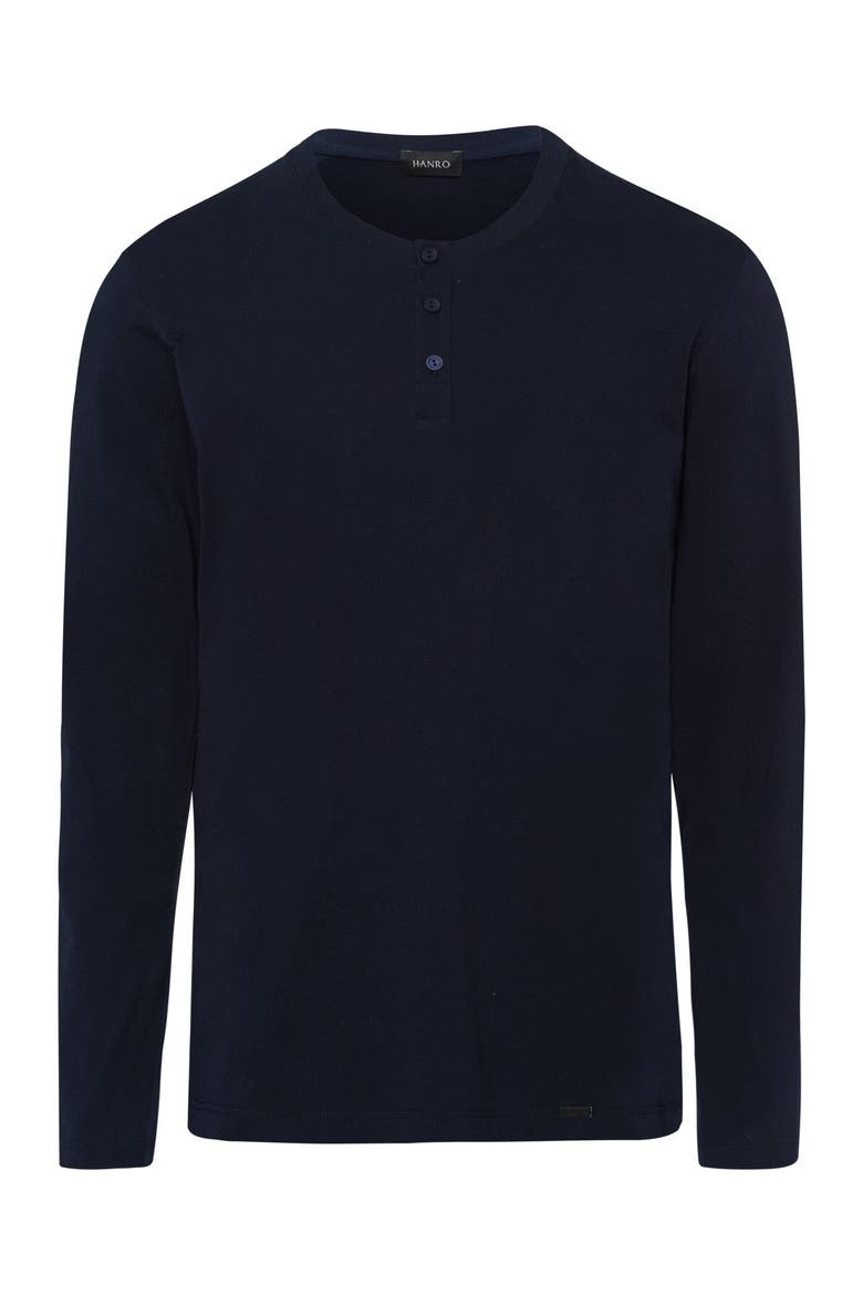 Living Shirts Long Sleeve Henley, Main, color, Deep Navy