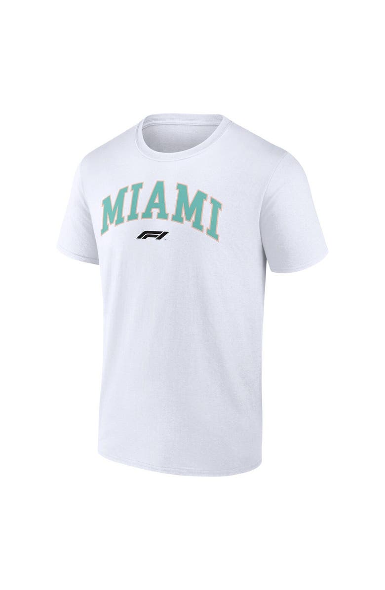 FANATICS Men's White Formula 1 Miami Grand Prix T-Shirt, Alternate, color, 