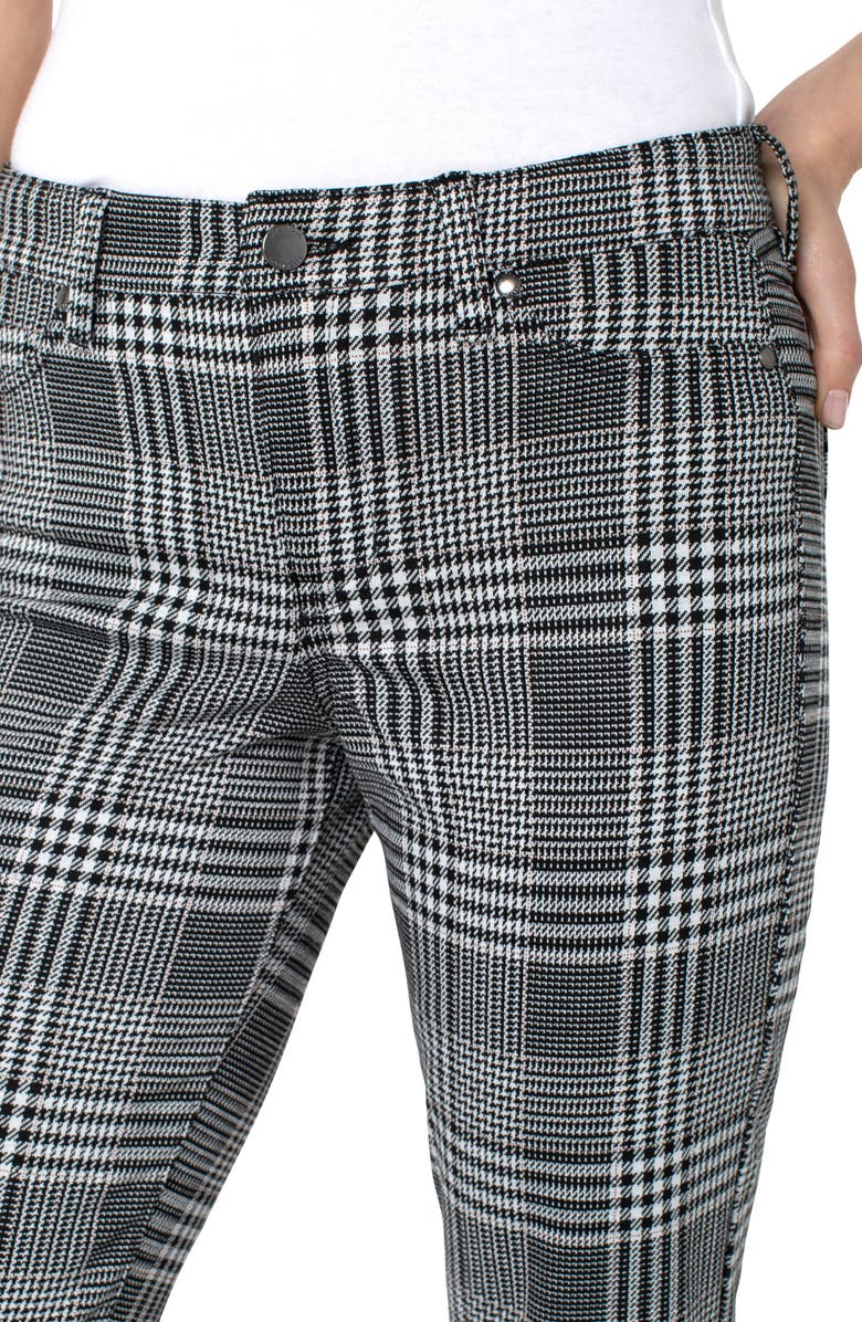 Liverpool Los Angeles Glen Plaid Slim Fit Ponte Pants, Alternate, color, 