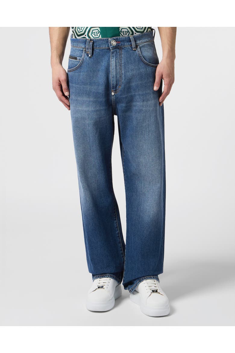 Rockstar Fit Jeans Basic Men, Main, color, meridianblue