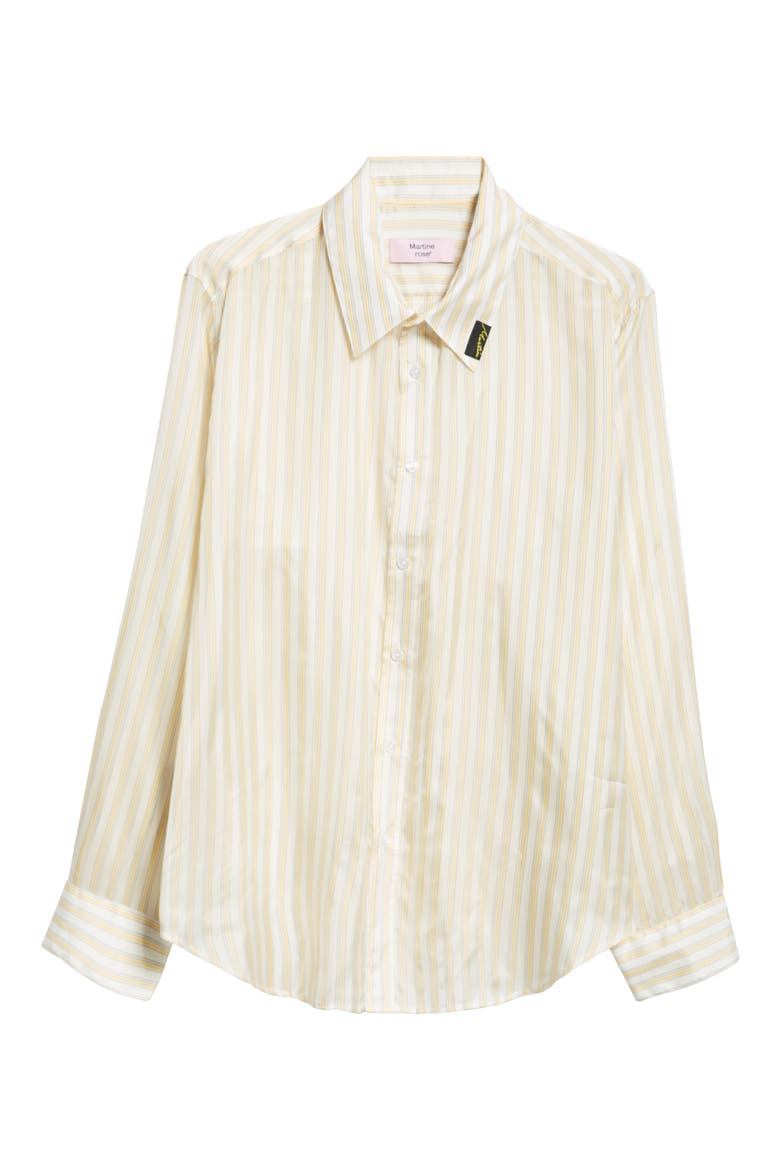 Classic Stripe Button-Up Shirt, Alternate, color, YELLOW/ WHITE STRIPE