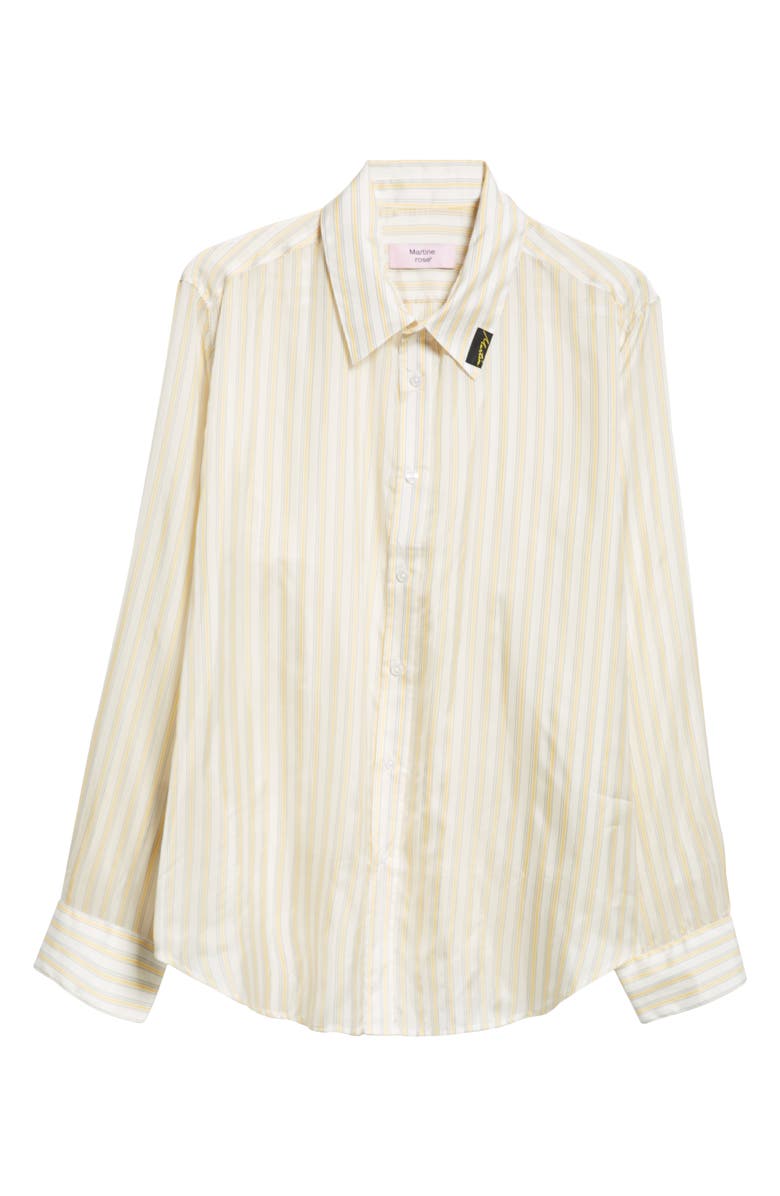 Martine Rose Classic Stripe Button-Up Shirt, Alternate, color, 