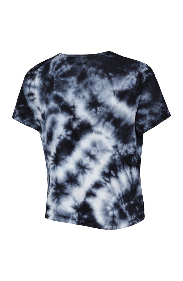 ZOOZATZ Women's ZooZatz Black Texas Longhorns Cloud-Dye Cropped T-Shirt, Alternate, color, 