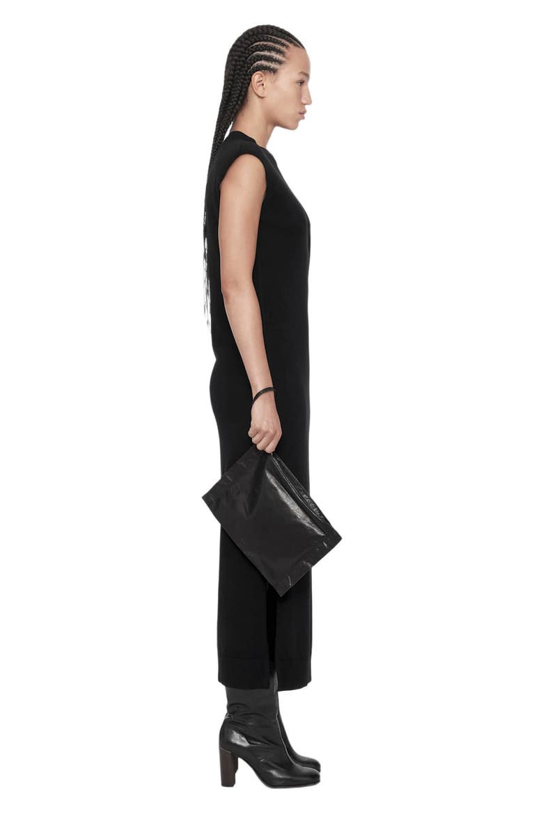Kayla Merino Wool Dress, Alternate, color, BLACK
