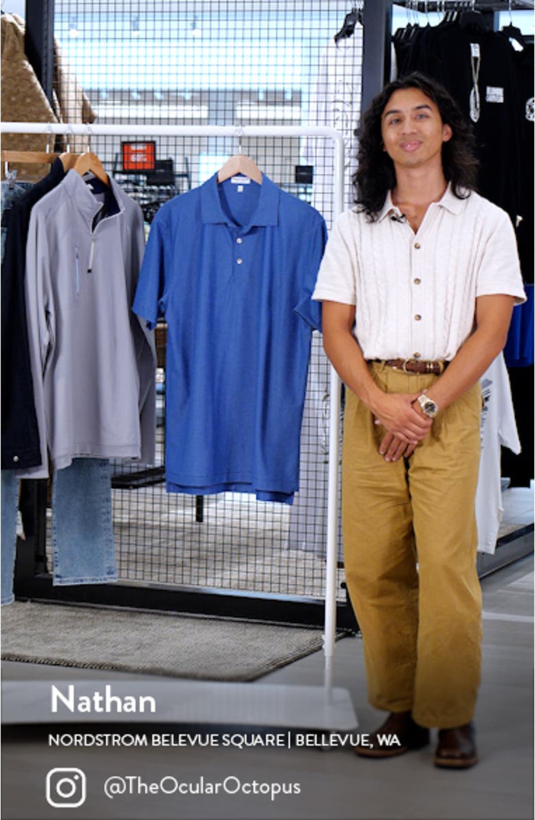 Cumberland Microprint Performance Mesh Polo, sales video thumbnail