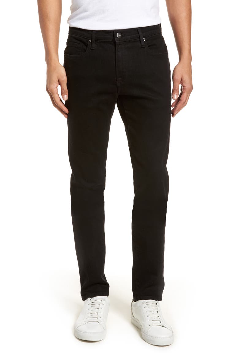 L'Homme Skinny Fit Jeans, Main, color, NOIR