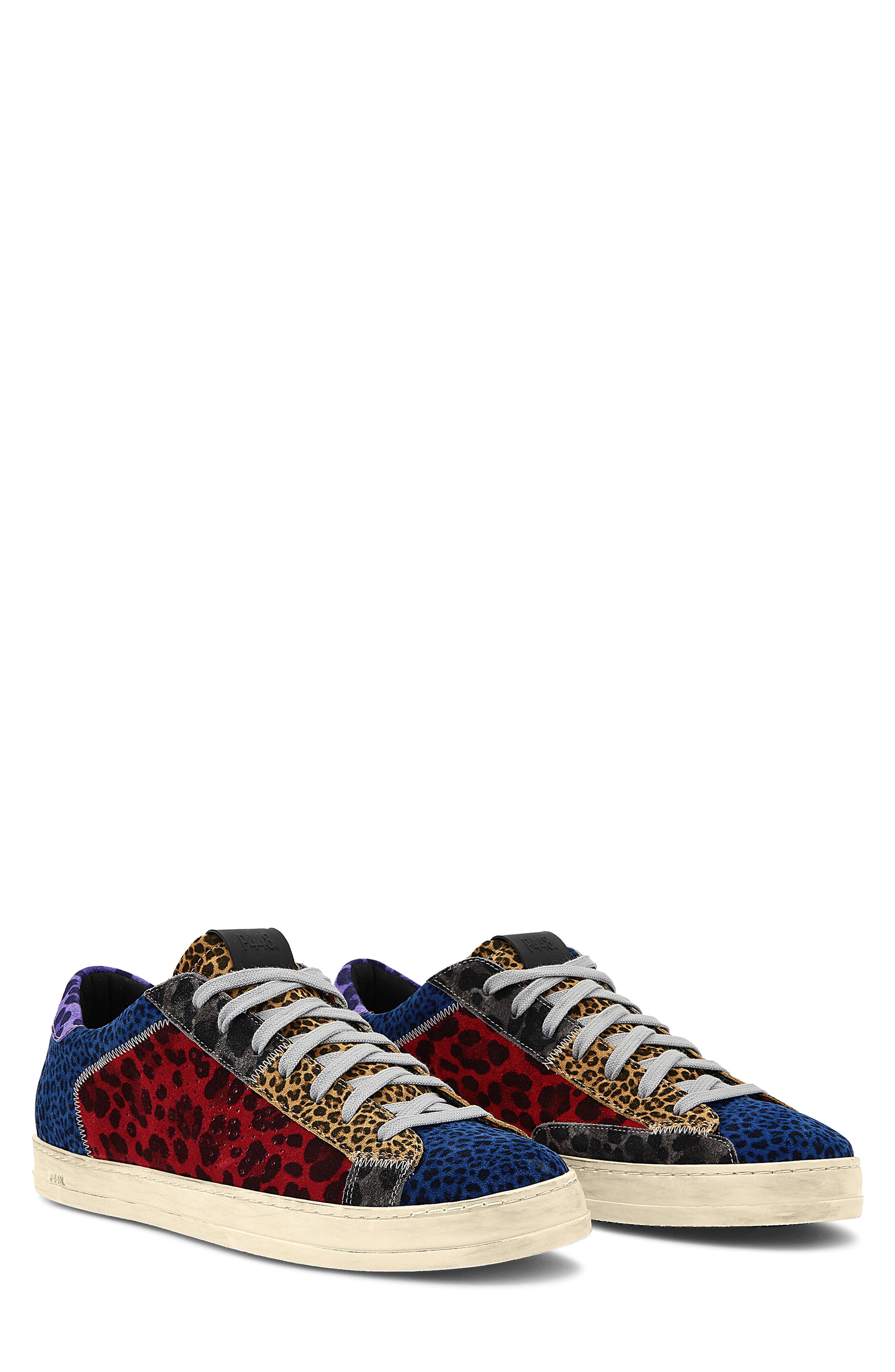 John Colorblock Leopard Sneaker, Main, color, CRAZY