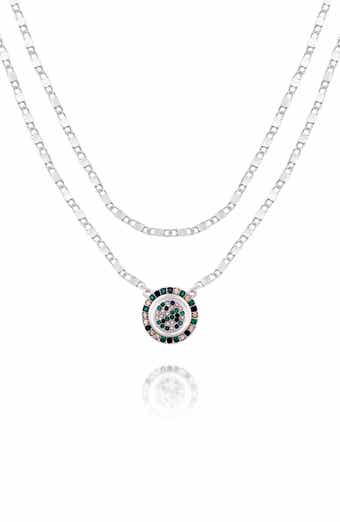 Vince Camuto Crystal Pendant Set of 2 Chain Necklaces