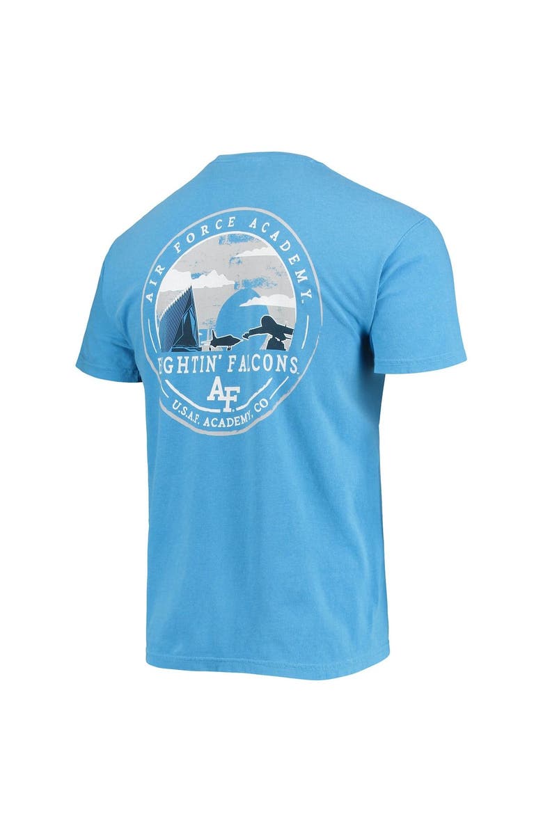 IMAGE ONE Men's Royal Air Force Falcons Circle Campus Scene T-Shirt, Alternate, color, 