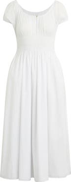 Favorite Daughter The Swoon Smocked Midi Dress