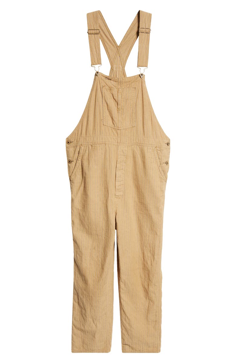 Double RL Stripe Linen & Cotton Overall, Alternate, color,