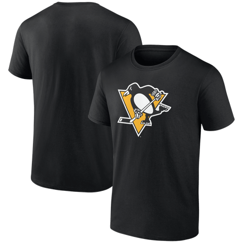 Men's Logo Athletic  Black Pittsburgh Penguins Essential T-Shirt