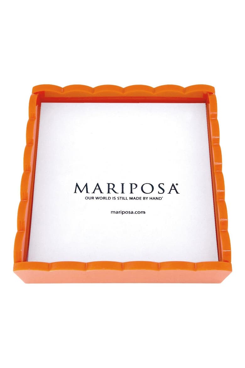 Scallop Napkin Box Set, Main, color, ORANGE