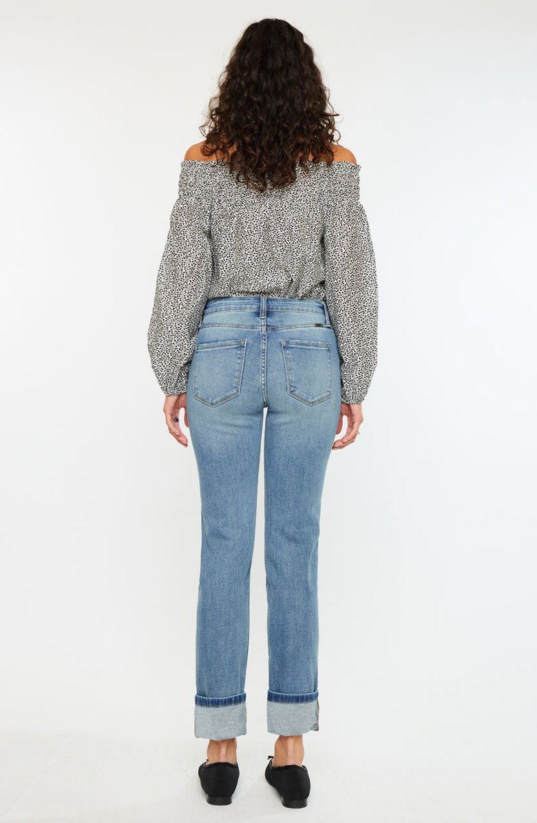 KanCan Noelle Essentials High Rise Skinny Straight Jeans, Alternate, color, Medium Wash