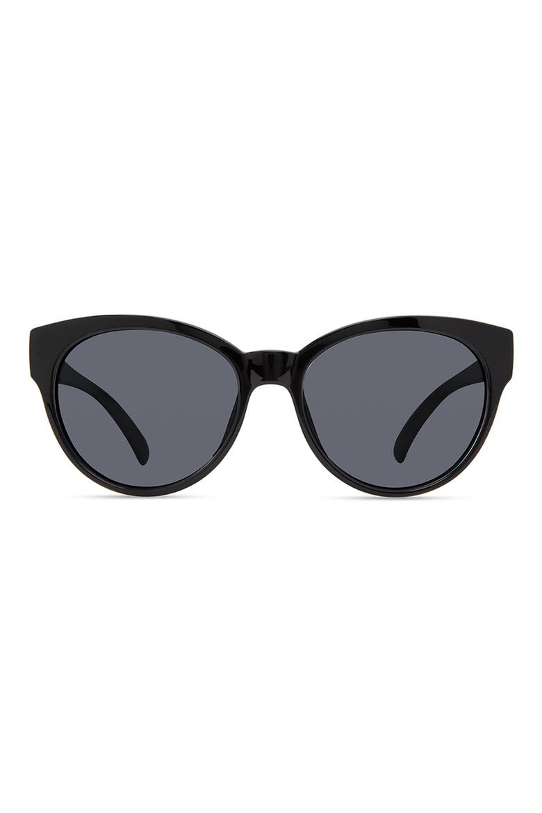 Keira 56mm Cat Eye Sunglasses, Main, color, BLACK