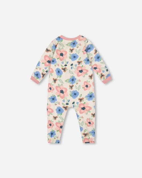 Deux Par Deux One-piece Organic Cotton Pajama In Multi
