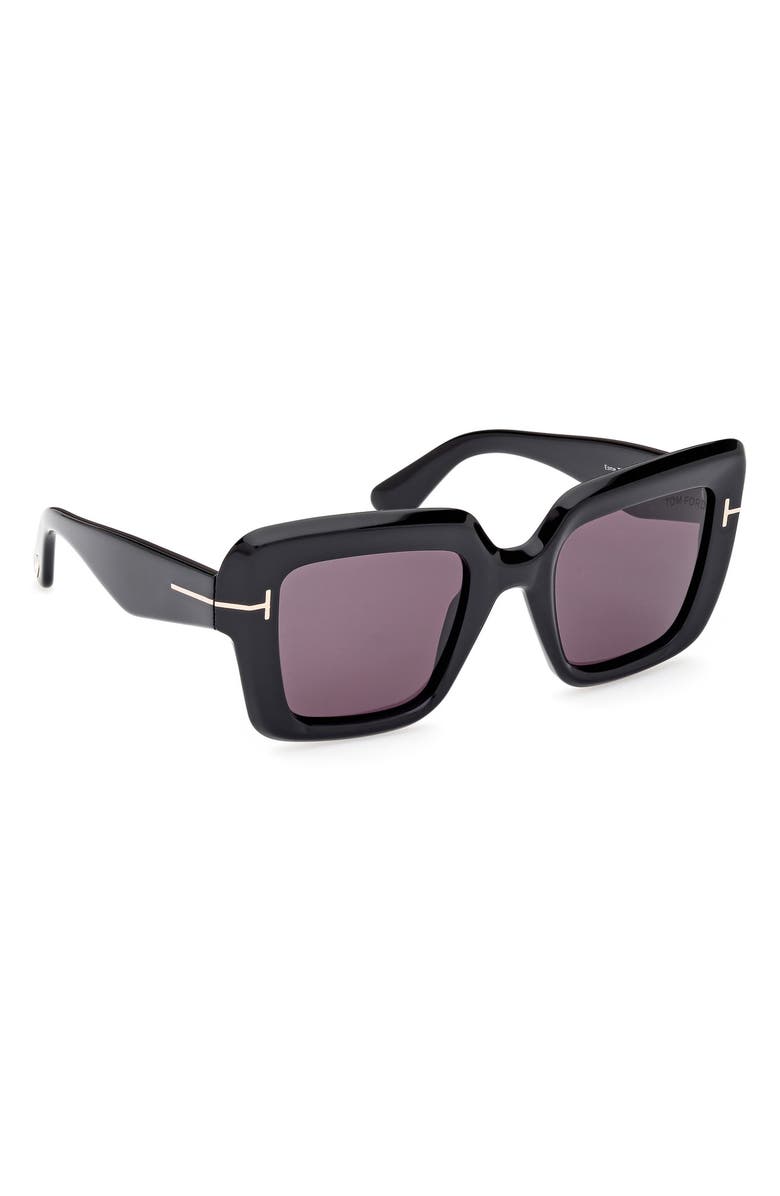 TOM FORD Esme 50mm Square Sunglasses, Alternate, color, 