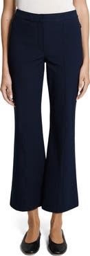 Theory Pintuck Cotton Blend Kick Flare Pants