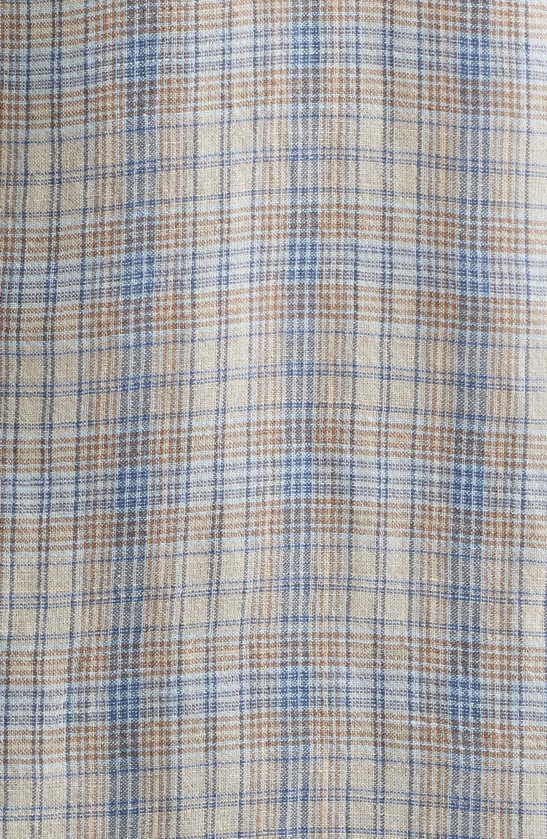 FRAME Plaid Button-Up Shirt, Alternate, color, Cream/ Blue Plaid