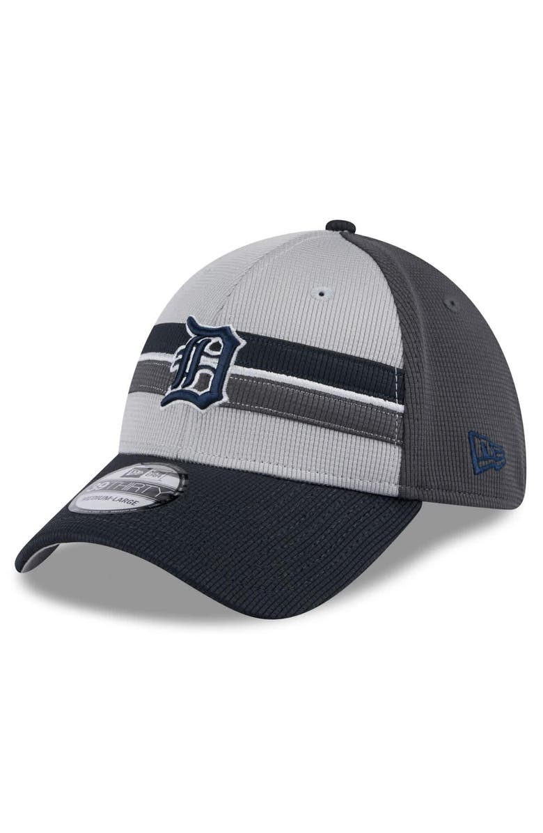 New Era Men's New Era  Gray/Navy Detroit Tigers 2025 Batting Practice 39THIRTY Flex Hat, Alternate, color, 