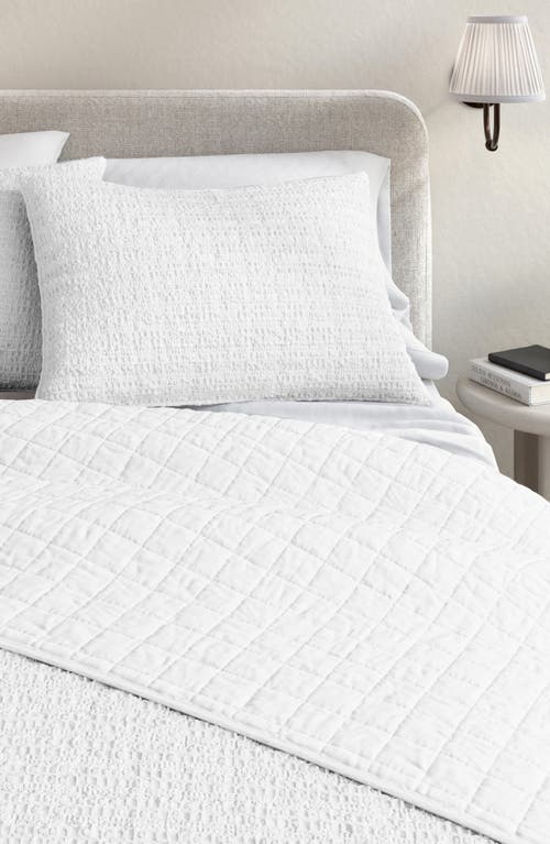 Woven & Weft Waffle Weave 3-piece Quilt Set In White