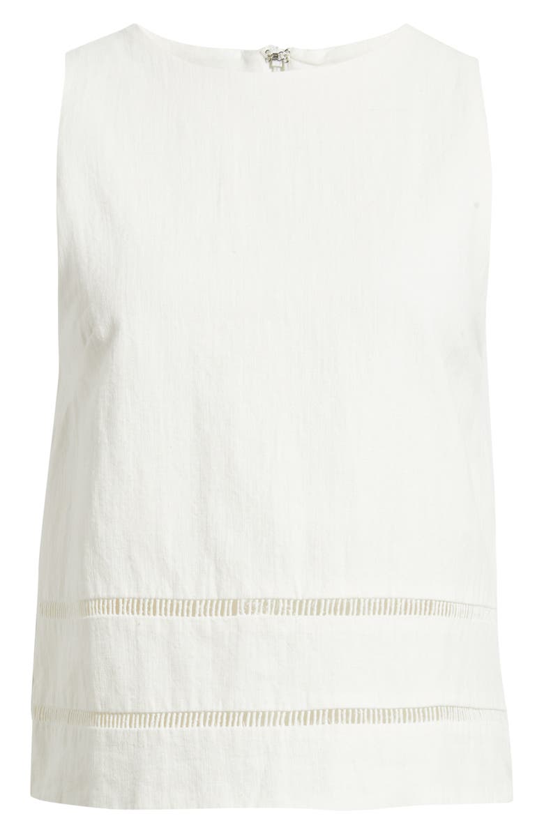 A.REN Siena Ladder Stitch Sleeveless Top, Main, color, Off White